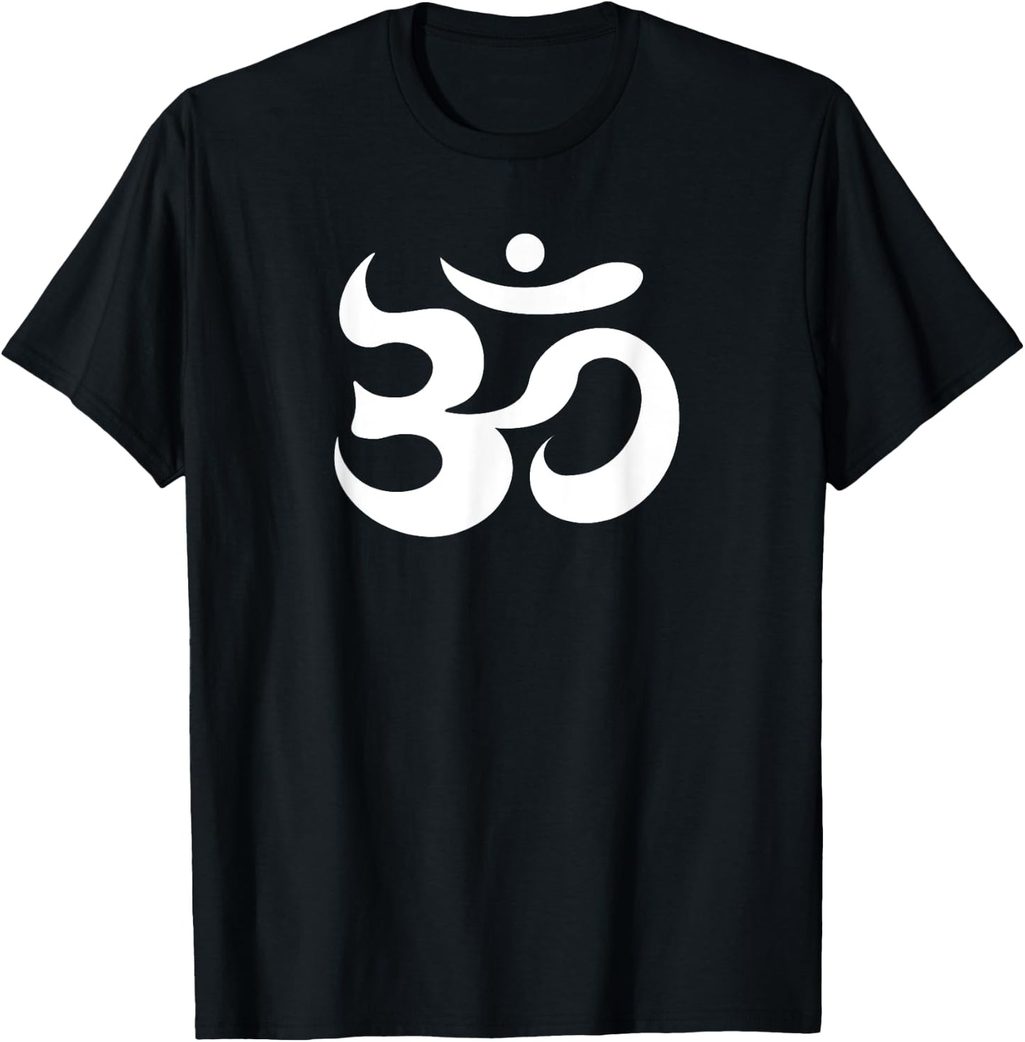 Family Yoga Sign with Om Symbol Design T-Shirt - T-Shirt | Black