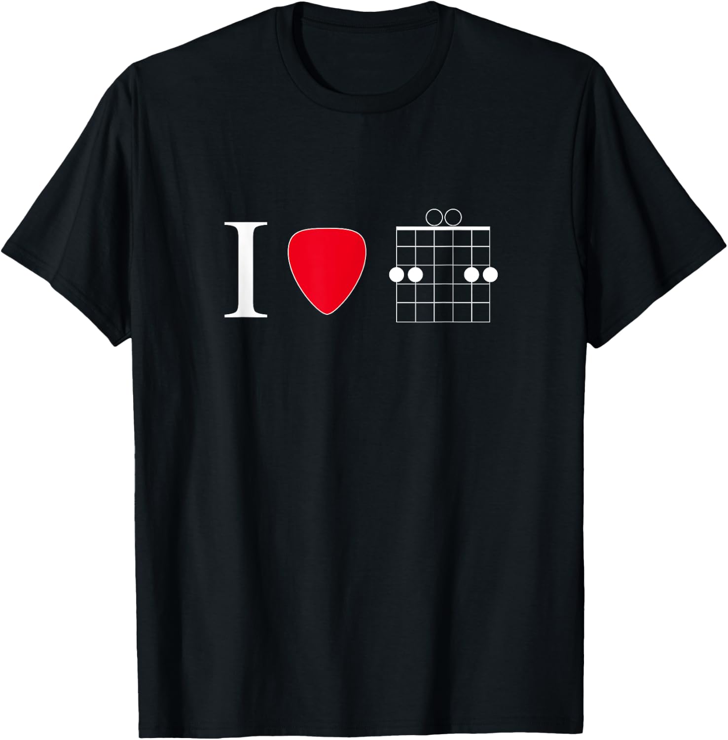 I Heart Jesus GSUS Guitar Design T-Shirt - T-Shirt | Black