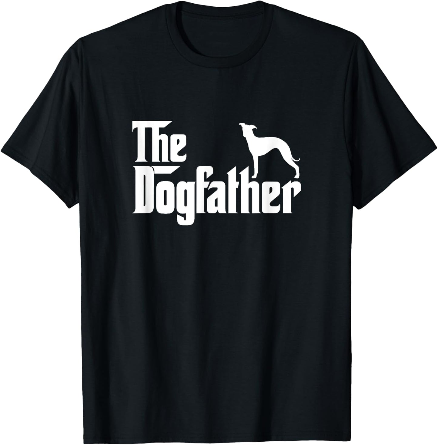 Italian Greyhound Lover Gift DogFather T-Shirt - T-Shirt | Black