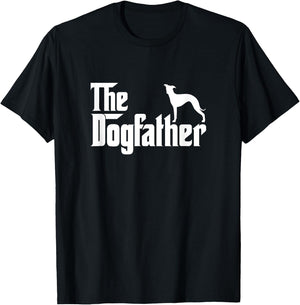 Italian Greyhound Lover Gift DogFather T-Shirt - T-Shirt | Black