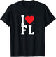 FLORIDA - I Love Florida - Throwback Design - Classic T-Shirt - T-Shirt | Black