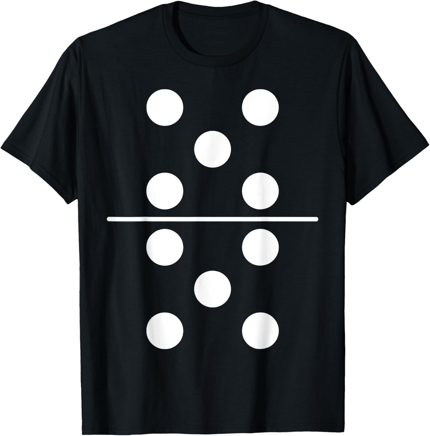 Domino Costume 5 5 Matching Family Easy Group Halloween T-Shirt - T-Shirt | Black