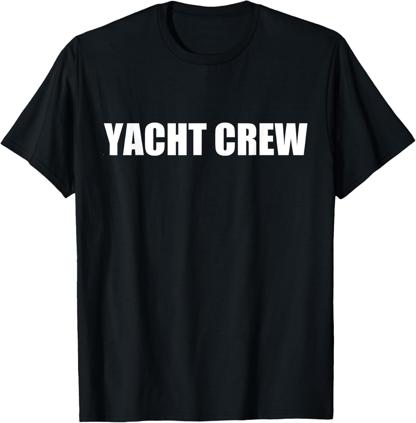 Yacht Crew Employees Official Uniform Work T-Shirt - T-Shirt | Black