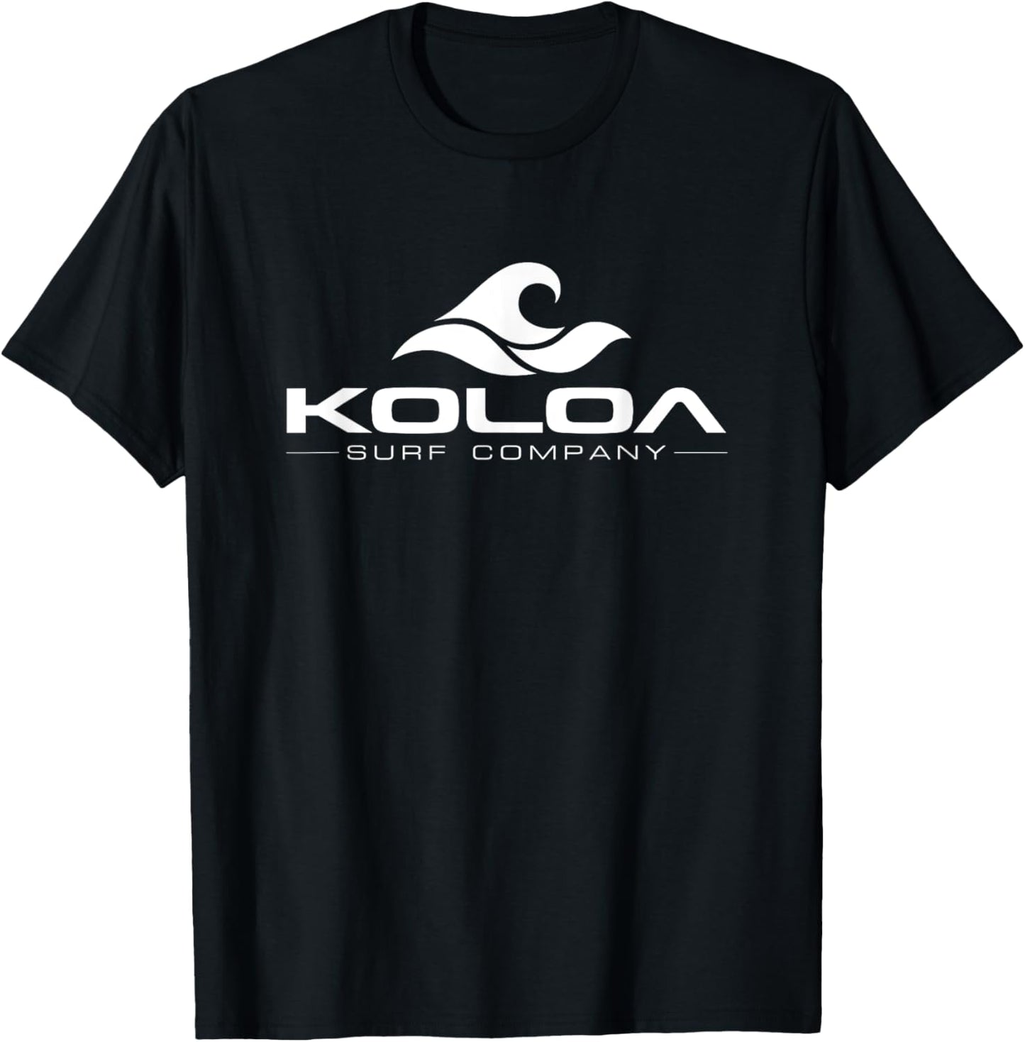 Koloa Surf Classic White Wave Logo Lightweight, Graphic T-Shirt - T-Shirt | Black