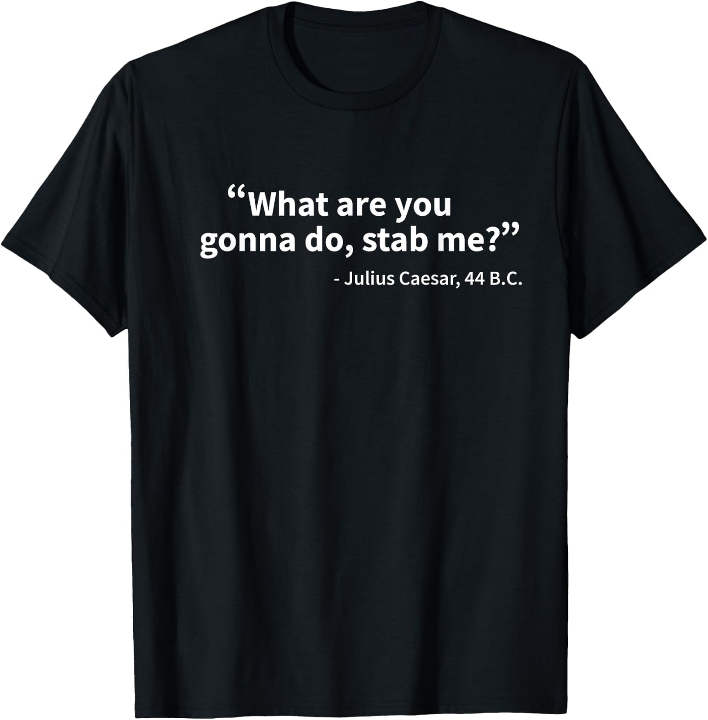 Julius Caesar What Are You Gonna Do Rome History Funny T-Shirt - T-Shirt | Black