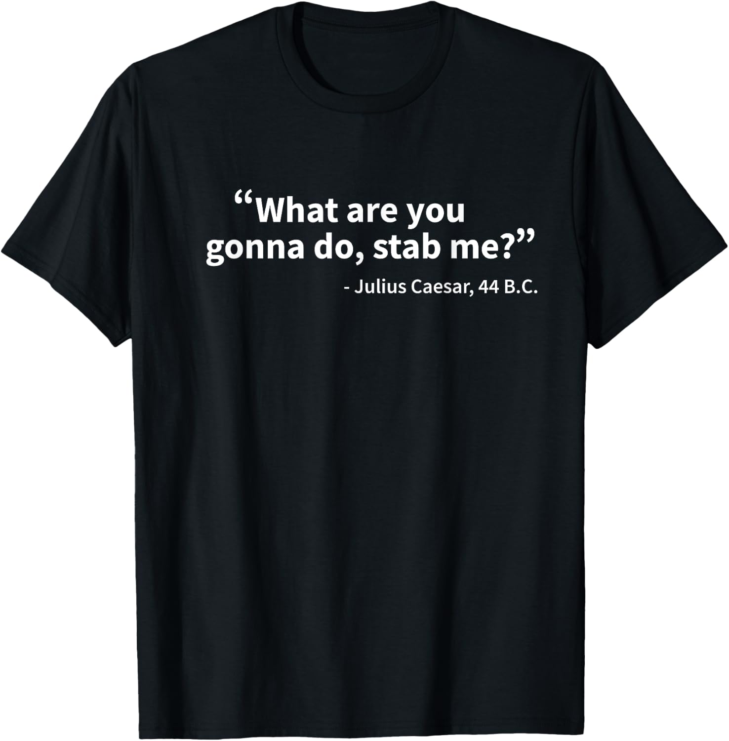 Julius Caesar What Are You Gonna Do Rome History Funny T-Shirt - T-Shirt | Black