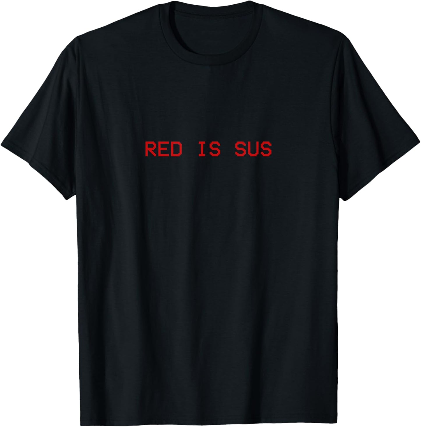 Red is Sus T-Shirt - T-Shirt | Black