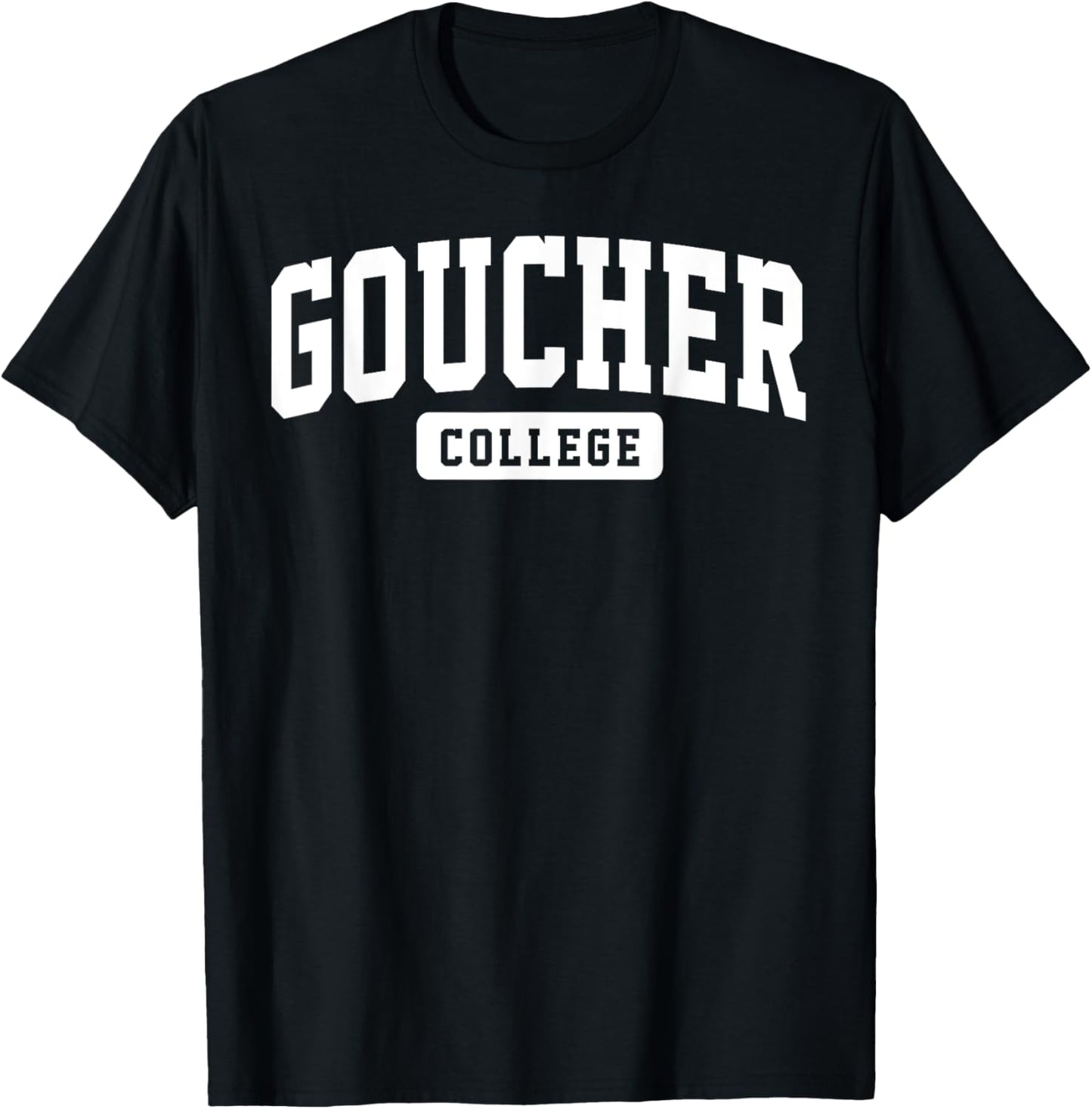 Goucher College Arch Vintage Classic Design Gifts Men Women T-Shirt - T-Shirt | Black