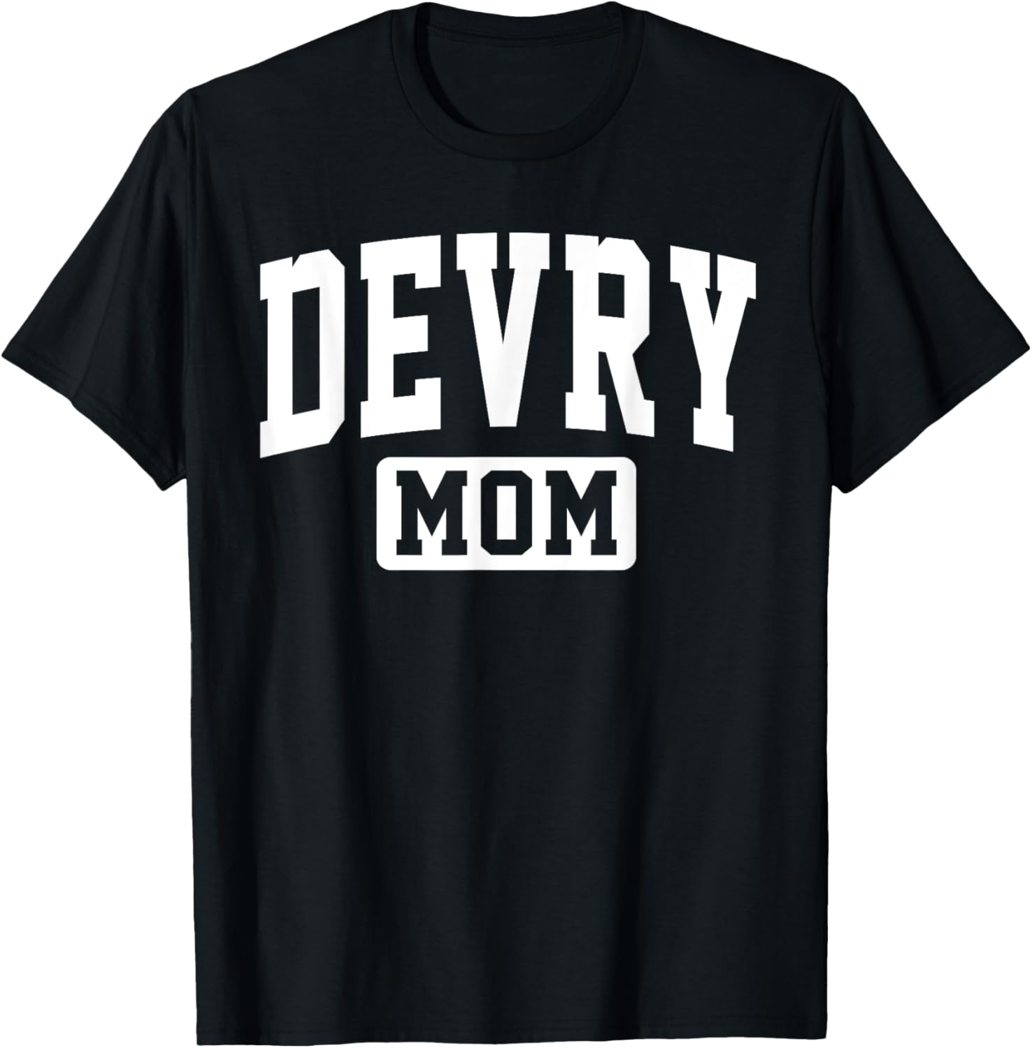 Devry Vintage Arch University Mom Mother Arch Vintage Family T-Shirt - T-Shirt | Black