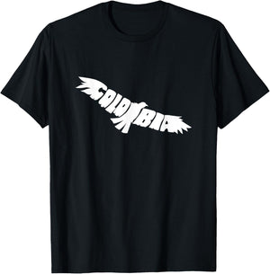 Colombia Andean Vulture Word Art - Funny Animal T-Shirt - T-Shirt | Black