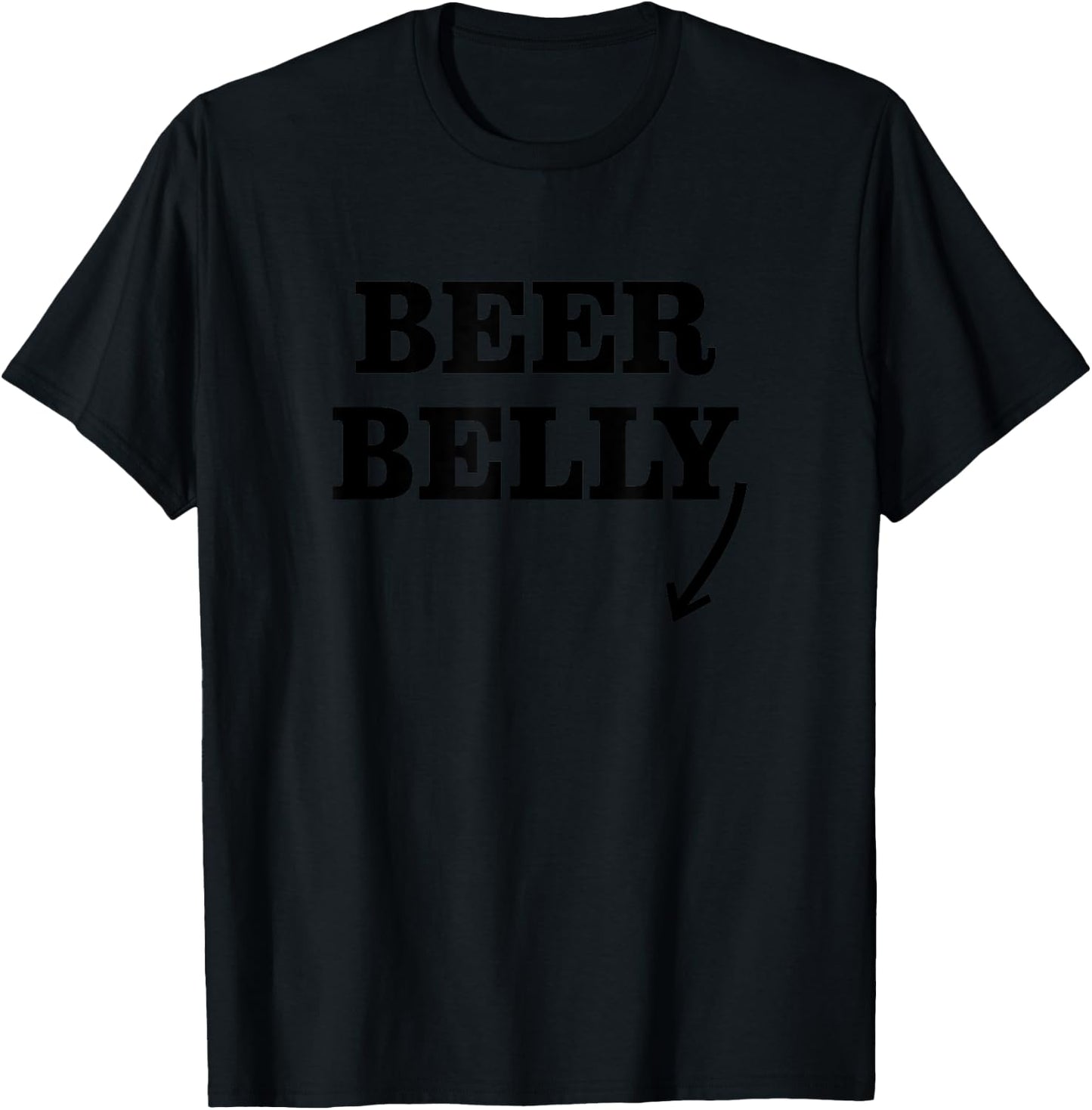 Beer Belly Funny T-Shirt - T-Shirt | Black