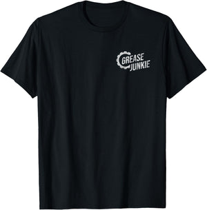Grease Junkie Monkey Mechanic Tech Garage Repair Engines T-Shirt - T-Shirt | Black