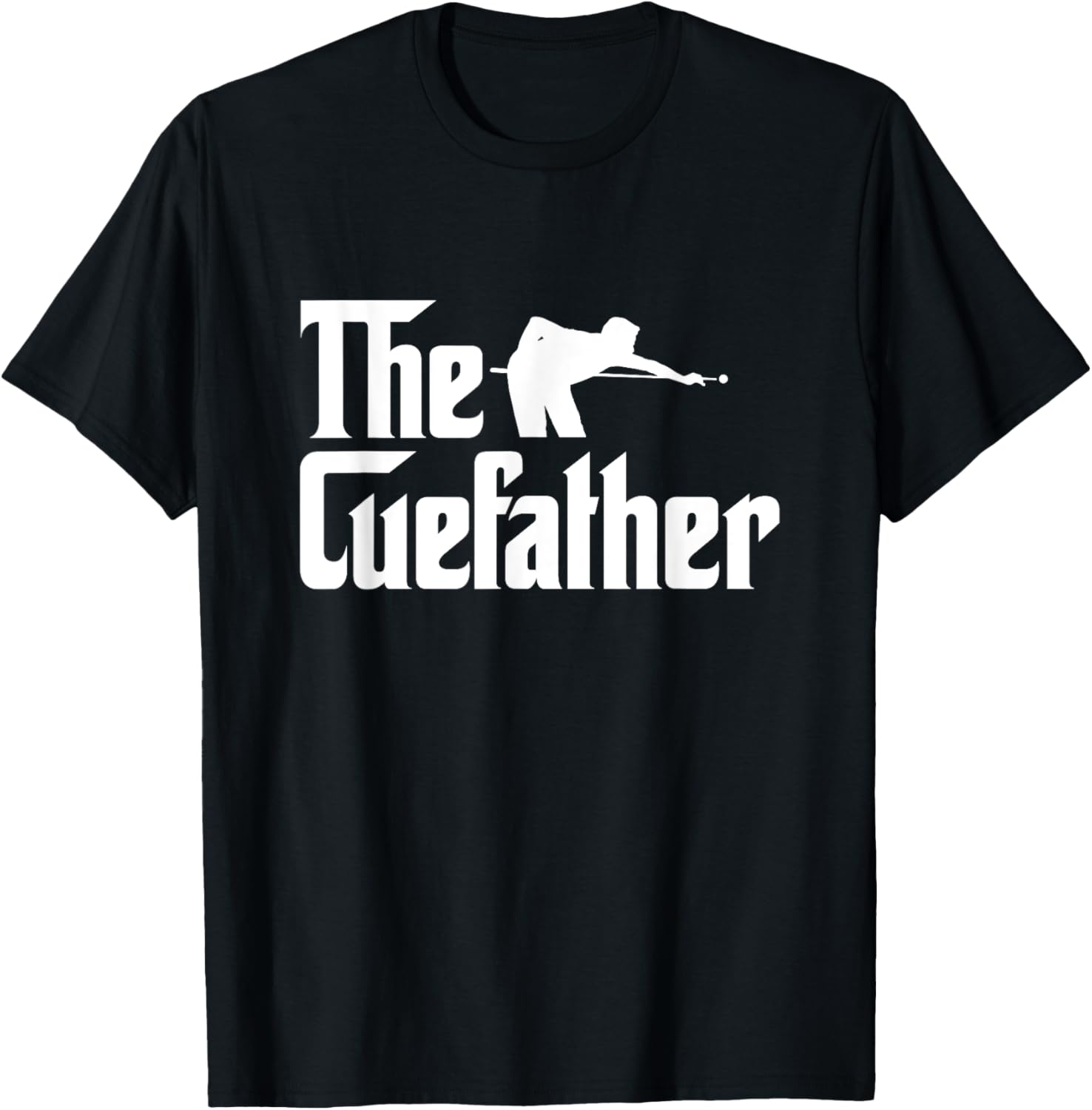The Cuefather funny pool player billiards Dad T-Shirt - T-Shirt | Black