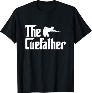 The Cuefather funny pool player billiards Dad T-Shirt - T-Shirt | Black