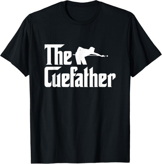 The Cuefather funny pool player billiards Dad T-Shirt - T-Shirt | Black