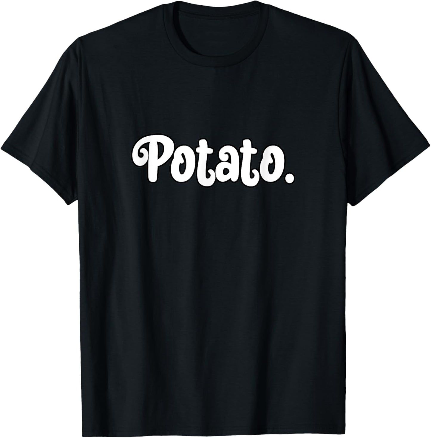 Potato Funny Men Women Vegetarian Vegan Teens T-Shirt - T-Shirt | Black