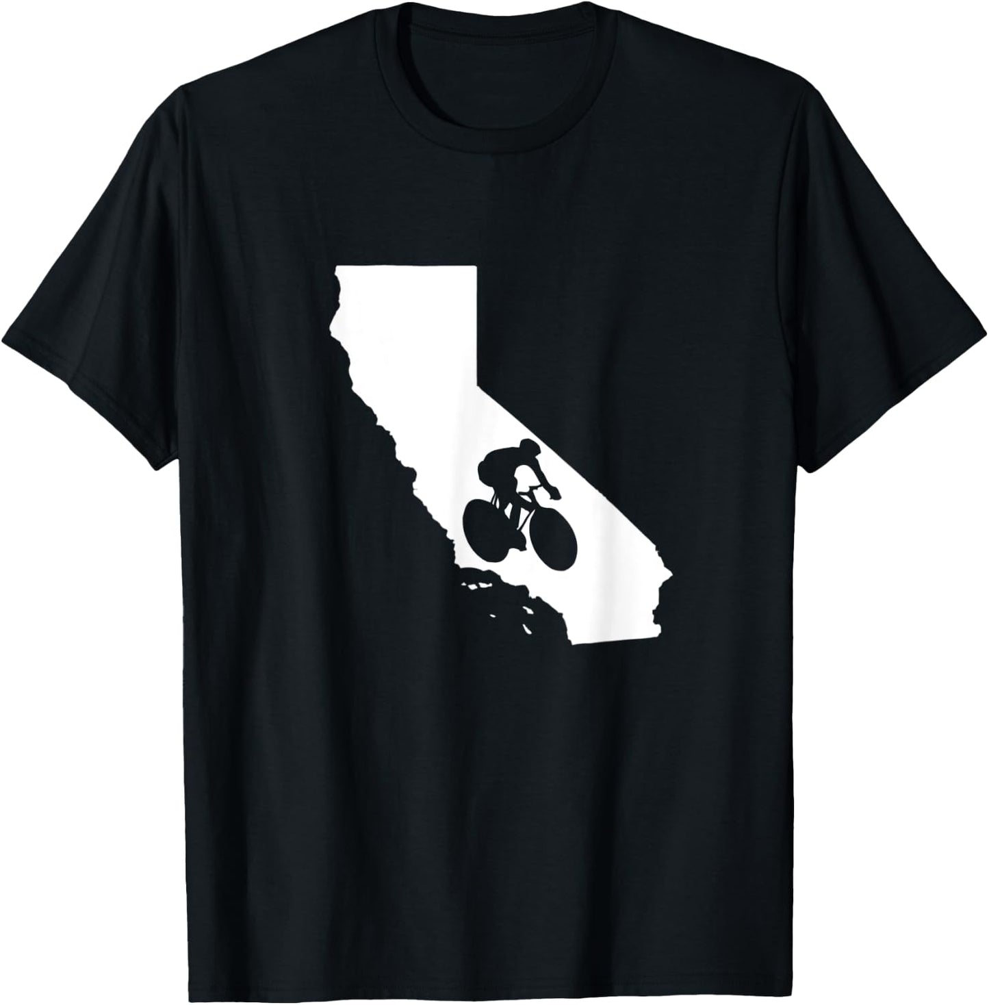California State Biking Biker Bicycle Bicyclist T-Shirt - T-Shirt | Black