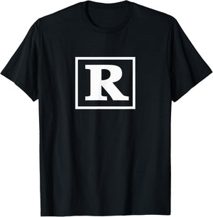 Rated R | Funny motion picture for movie lovers movie quotes T-Shirt - T-Shirt | Black