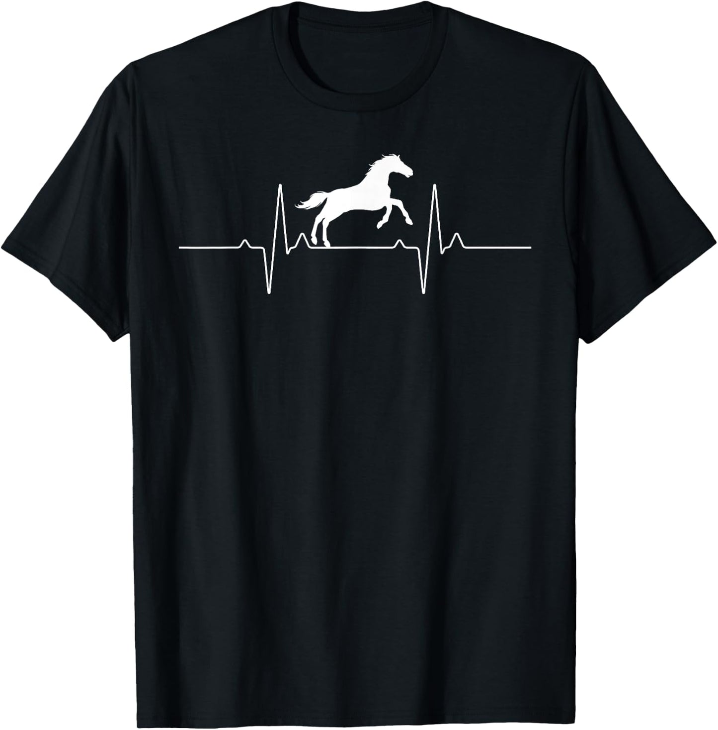 Cool Horse Design Women Equestrian Horseback Riding T-Shirt - T-Shirt | Black