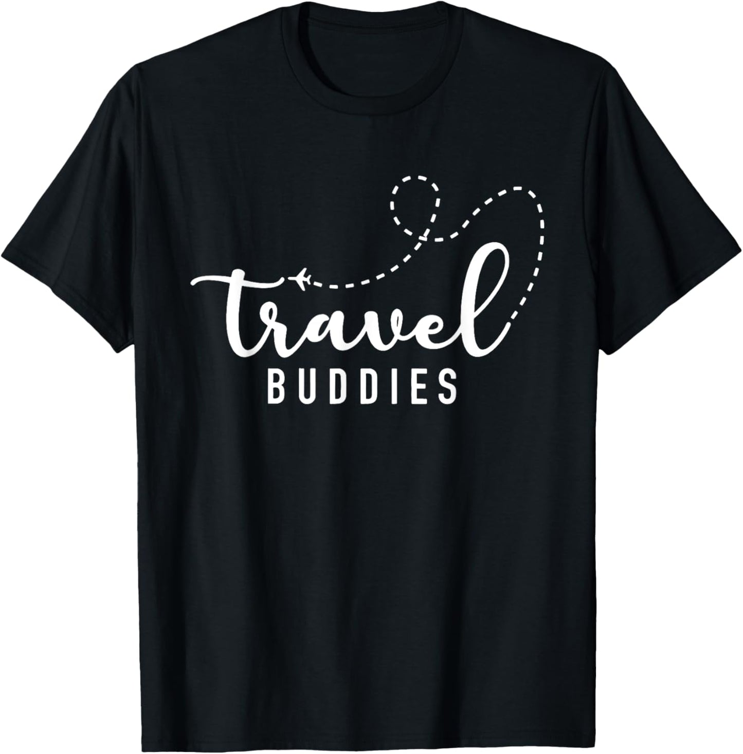Travel Buddies, Travelers Vacation Adventure , Black, Small T-Shirt - T-Shirt | Black