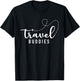 Travel Buddies, Travelers Vacation Adventure , Black, Small T-Shirt - T-Shirt | Black