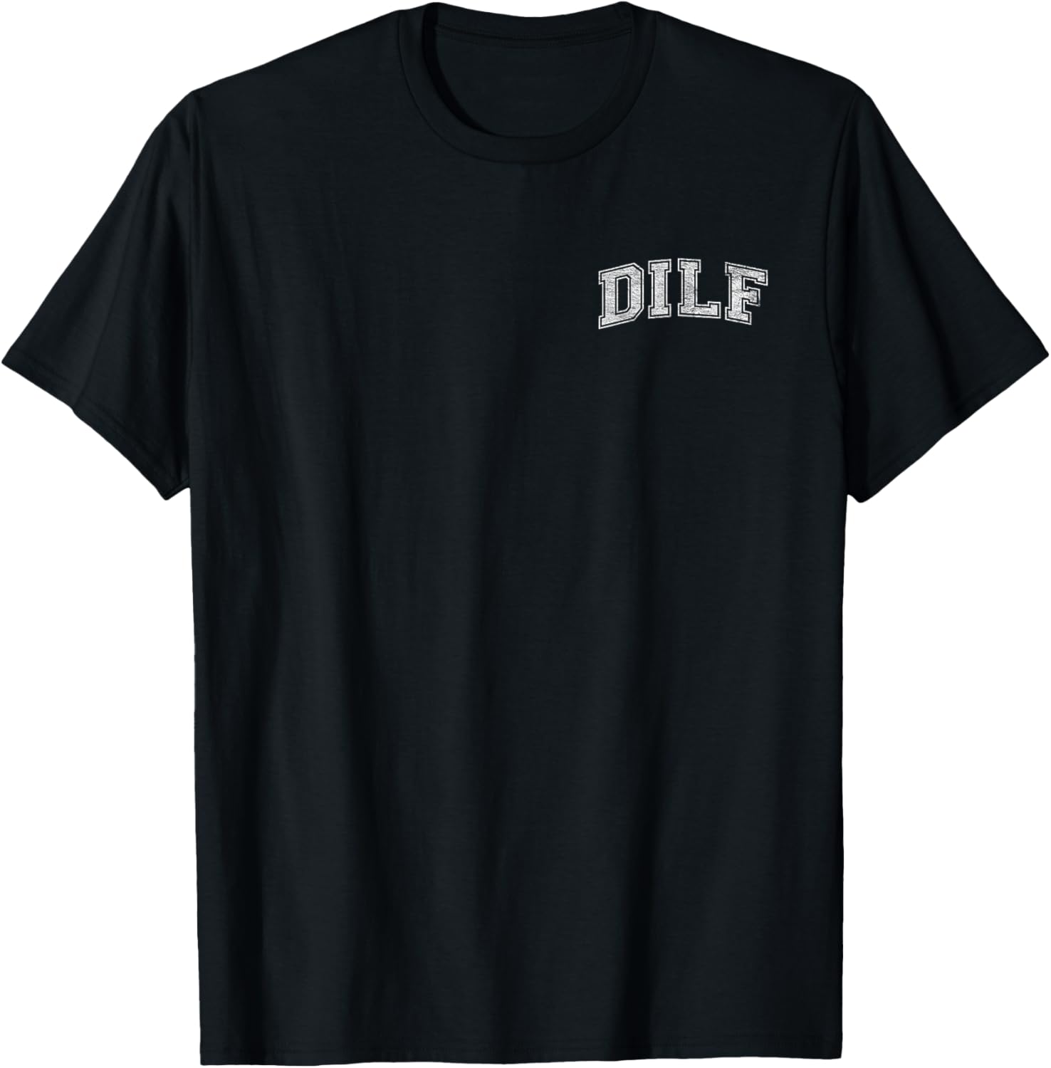 Dilf Varsity Style Dad Older More Mature Men T-Shirt - T-Shirt | Black