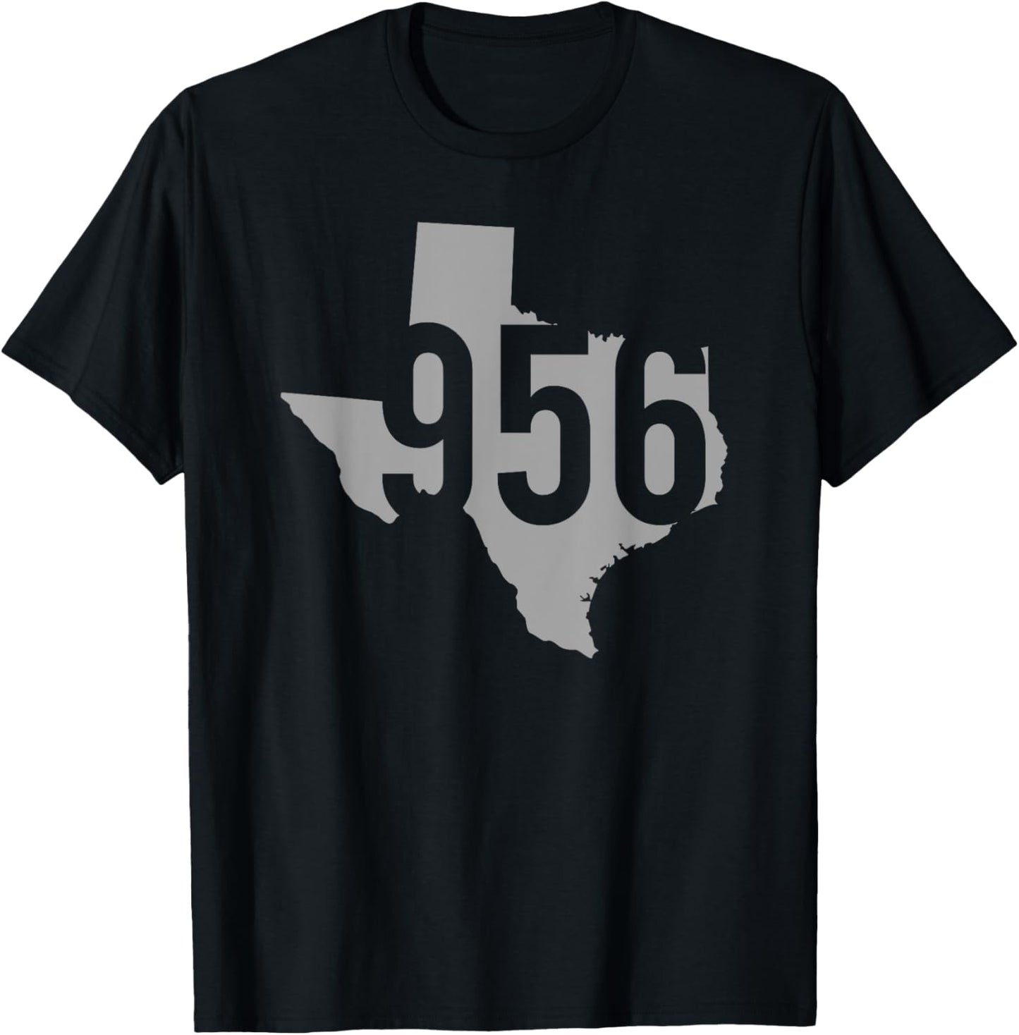 956 Area Code, Laredo, Brownsville, McAllen, Texas T-Shirt - T-Shirt | Black