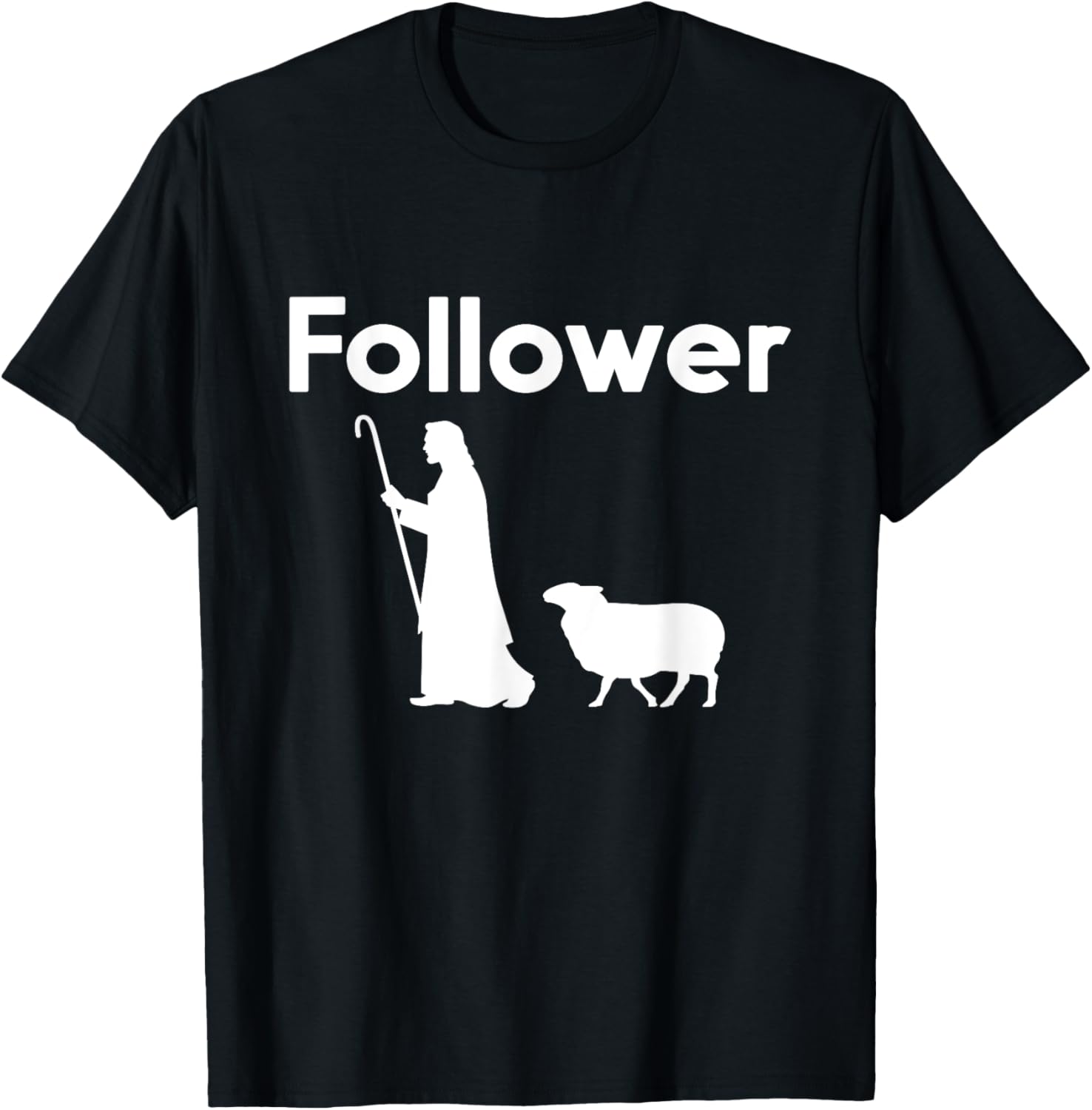 Followers of Jesus Christ parable of the lost sheep T-Shirt - T-Shirt | Black