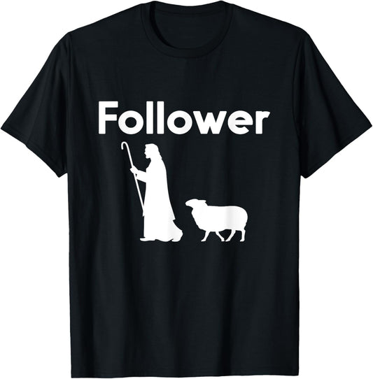 Followers of Jesus Christ parable of the lost sheep T-Shirt - T-Shirt | Black