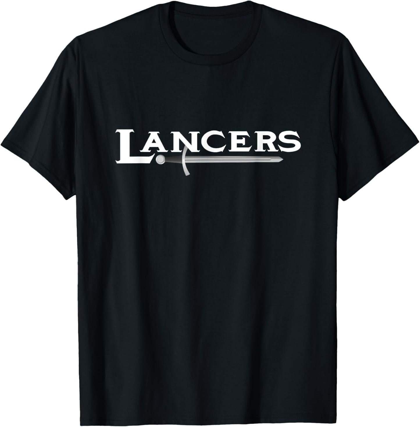 Go Lancers Football Baseball Basketball Cheer Team Fan T-Shirt - T-Shirt | Black