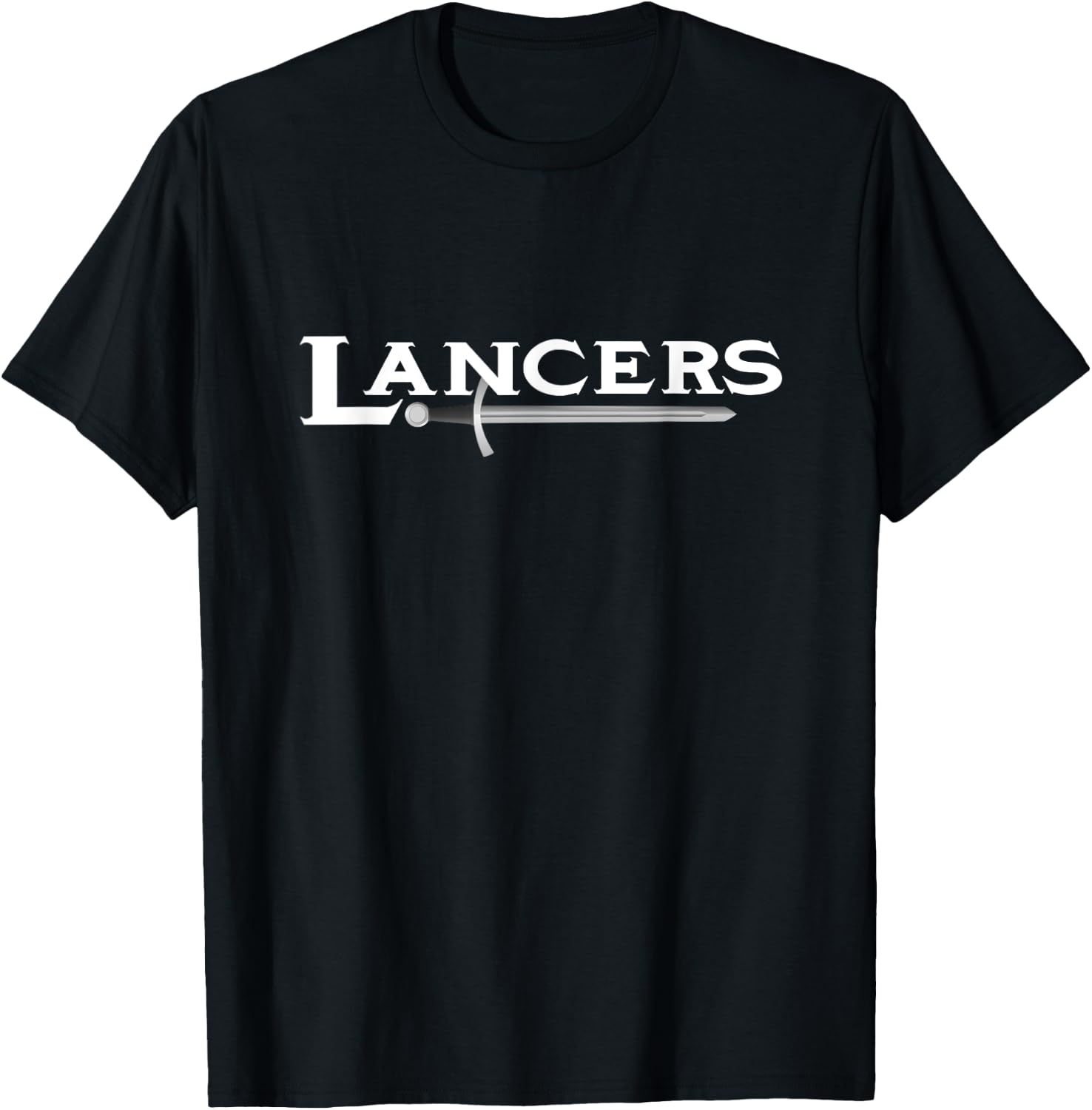 Go Lancers Football Baseball Basketball Cheer Team Fan T-Shirt - T-Shirt | Black