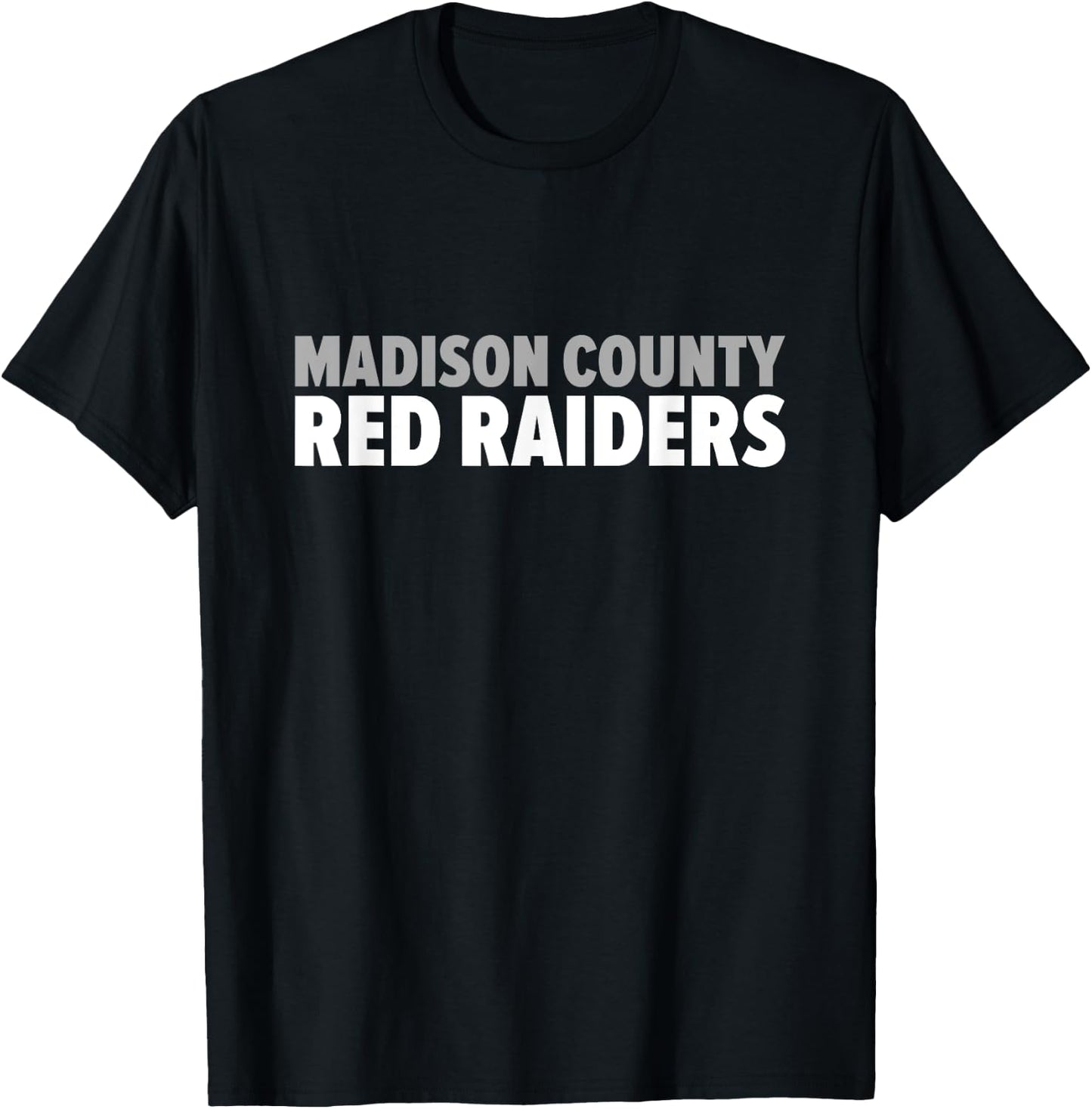 Madison County Red Raiders Bold T-Shirt - T-Shirt | Black