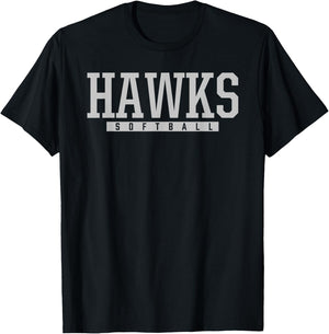 Hebron Hawks Softball HS T-Shirt - T-Shirt | Black