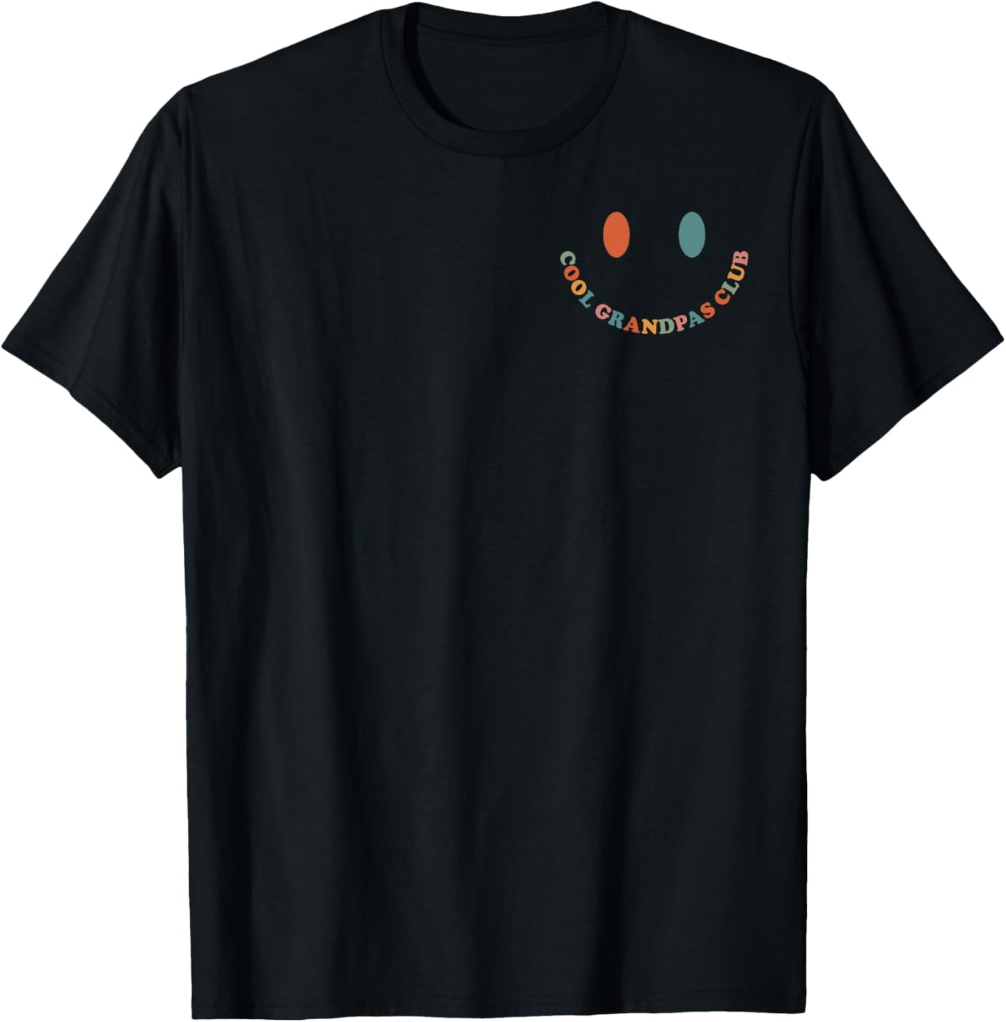 Cool Grandpas Club Official Member Father's Day 2 Sides T-Shirt - T-Shirt | Black