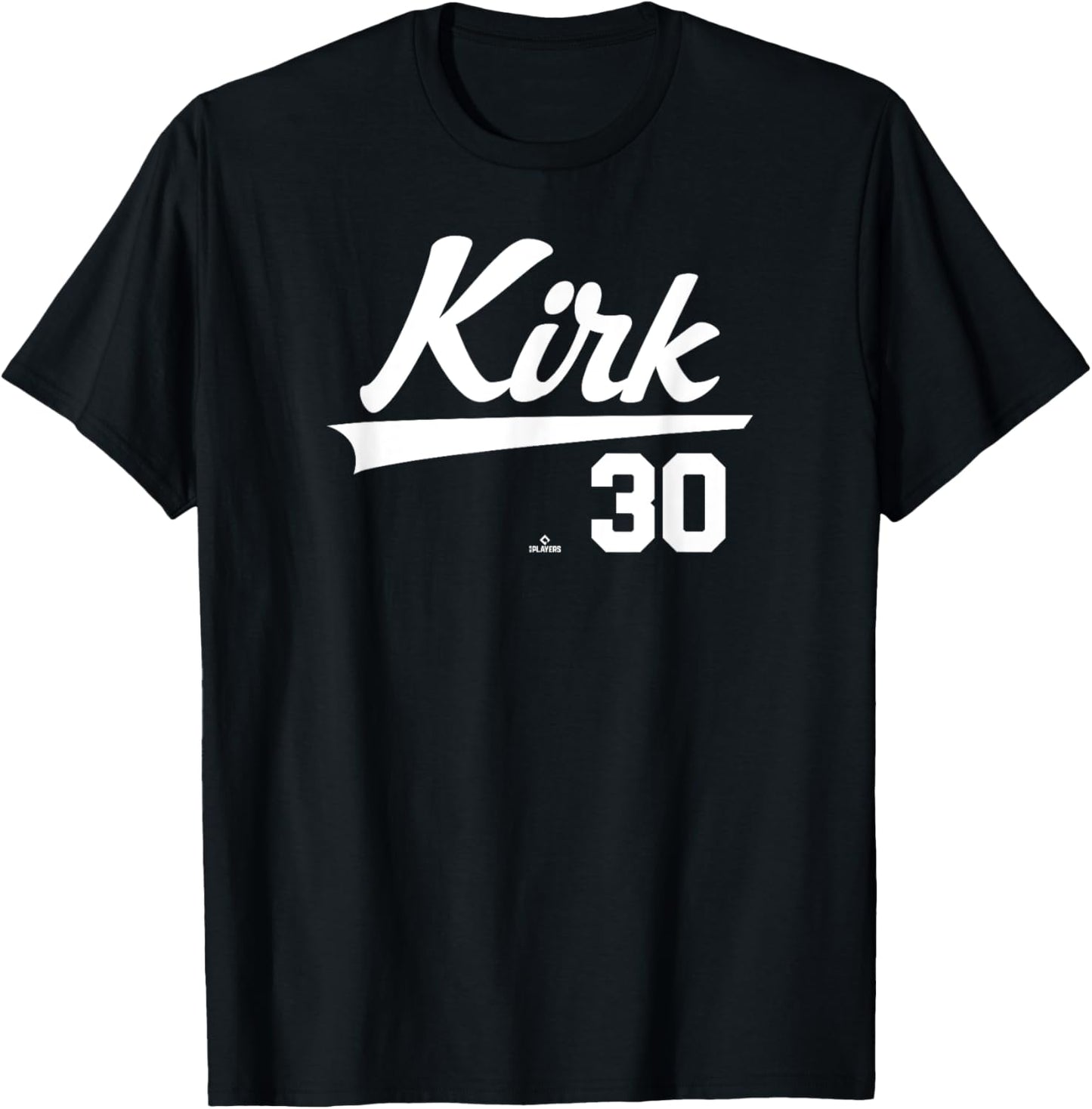 Player Name Swoosh Alejandro Kirk Toronto Baseball MLBPA T-Shirt - T-Shirt | Black
