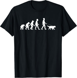 Dog walker evolution, dog walking, golden retriever owner Women T-Shirt - T-Shirt | Black