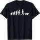 Dog walker evolution, dog walking, golden retriever owner Women T-Shirt - T-Shirt | Black