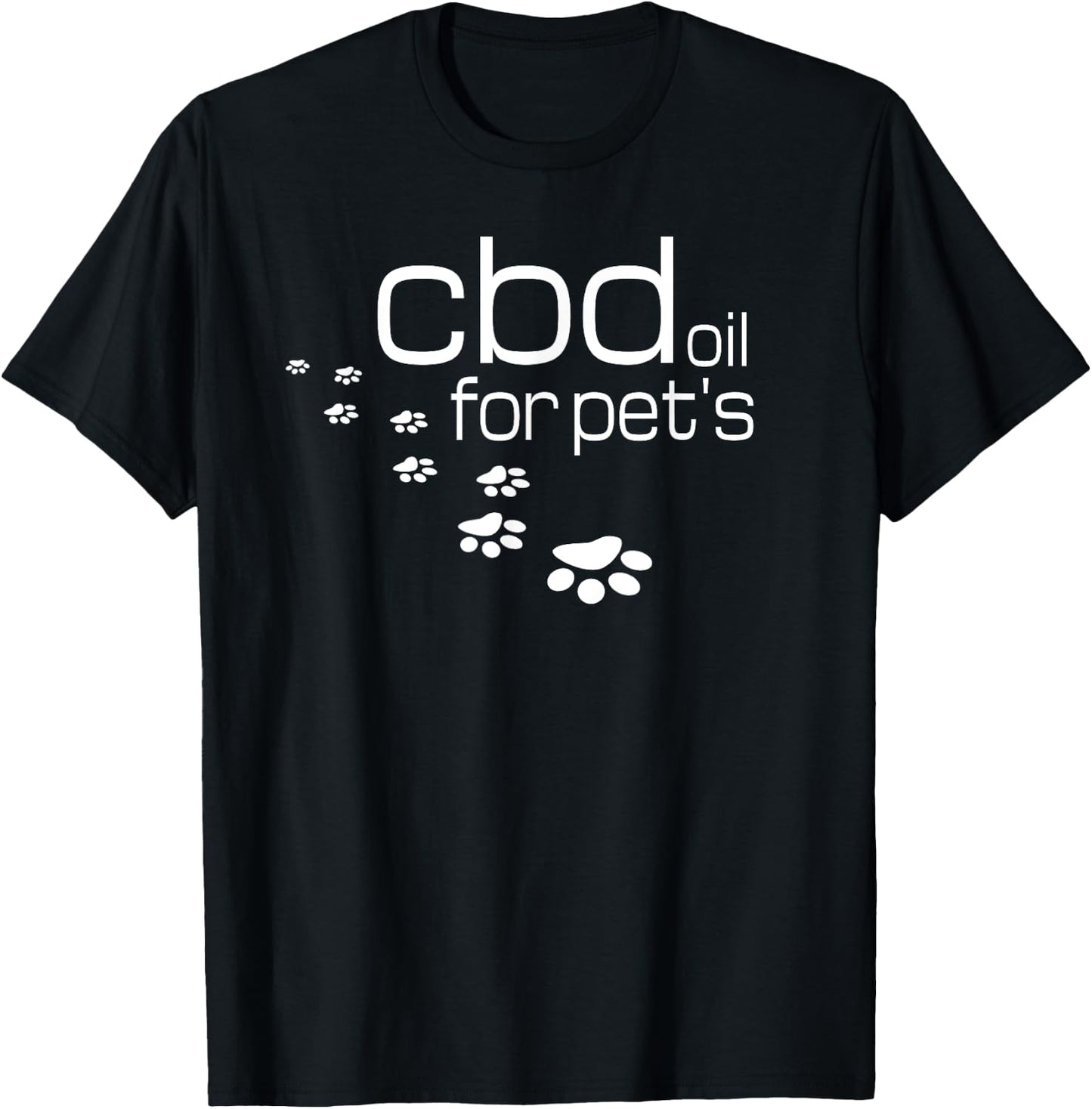 CBD For Pets Hemp Treats Cannabis Oil Cats Dogs CBD Oil T-Shirt - T-Shirt | Black