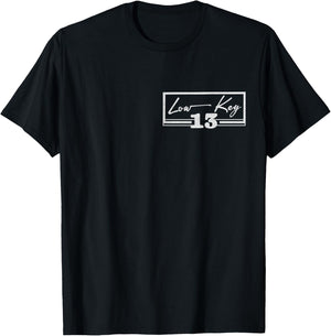 Low Key 13th Birthday Minimal Subtle 13 Year Old Boys Girls T-Shirt - T-Shirt | Black