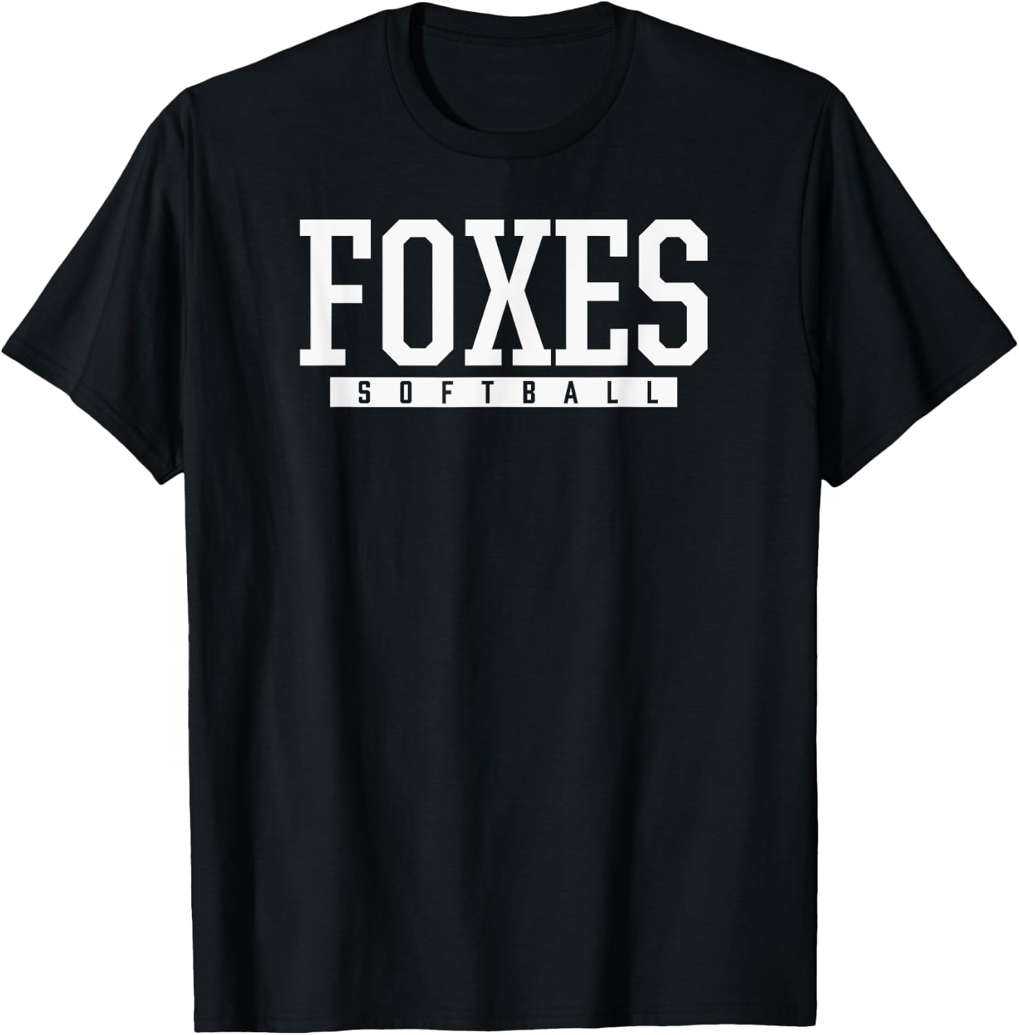 Yorkville Foxes Softball HS T-Shirt - T-Shirt | Black