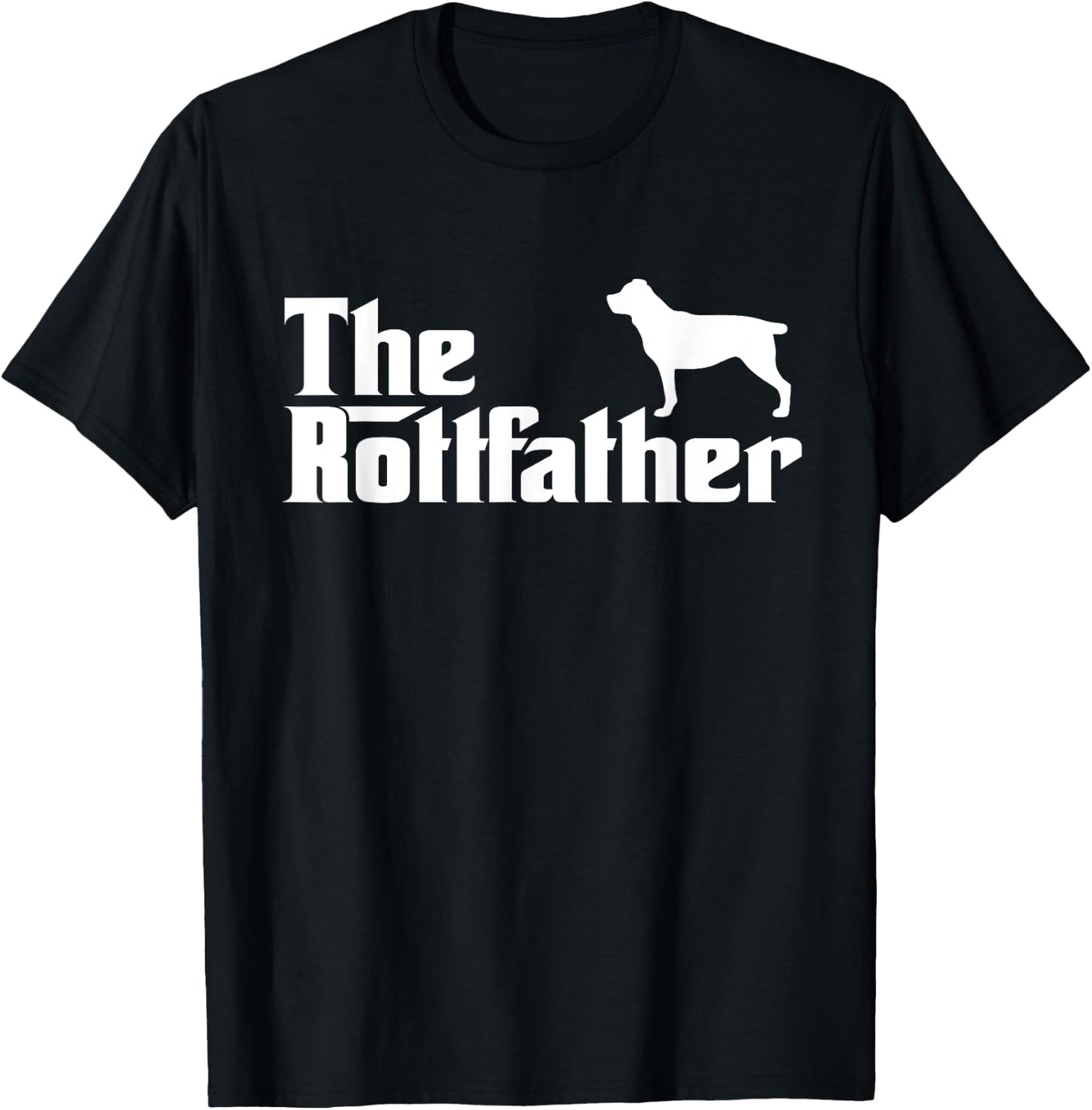 The Rottfather The Dogfather Rottweiler Funny Dog Gifts T-Shirt - T-Shirt | Black