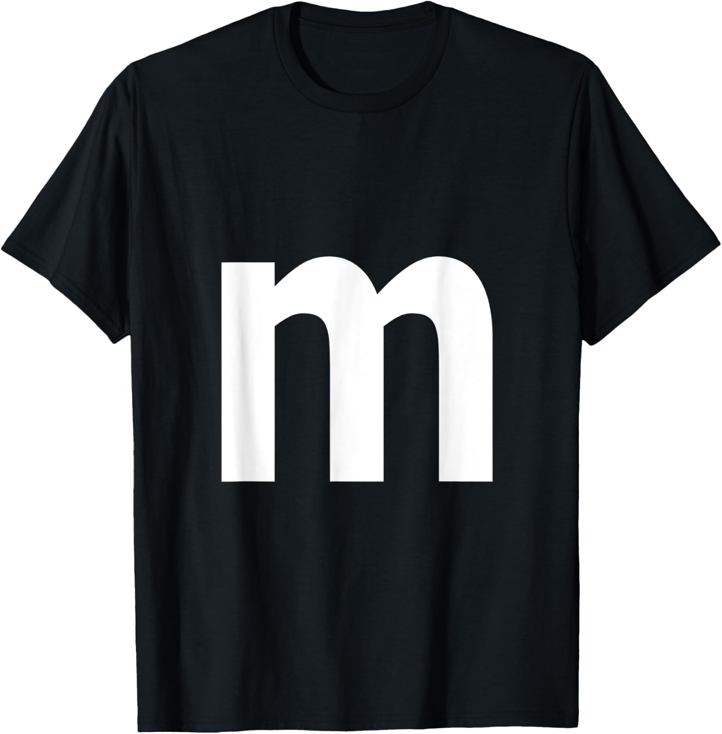 Alphabet Letter M (lower case m) - Additional Colors T-Shirt - T-Shirt | Black