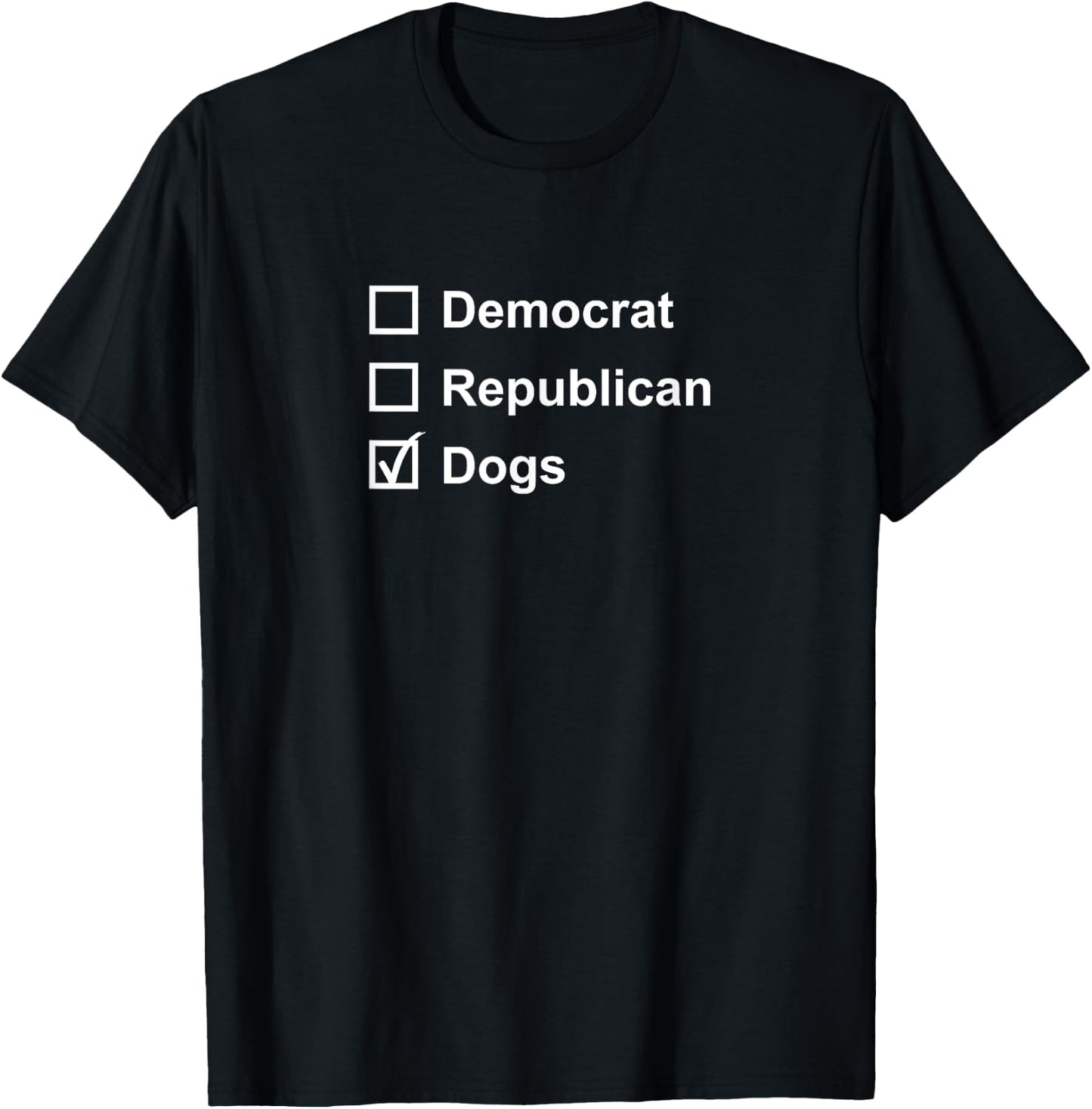 Democrat, Republican, Dogs Shirt, Funny Election 2020 Voting T-Shirt - T-Shirt | Black