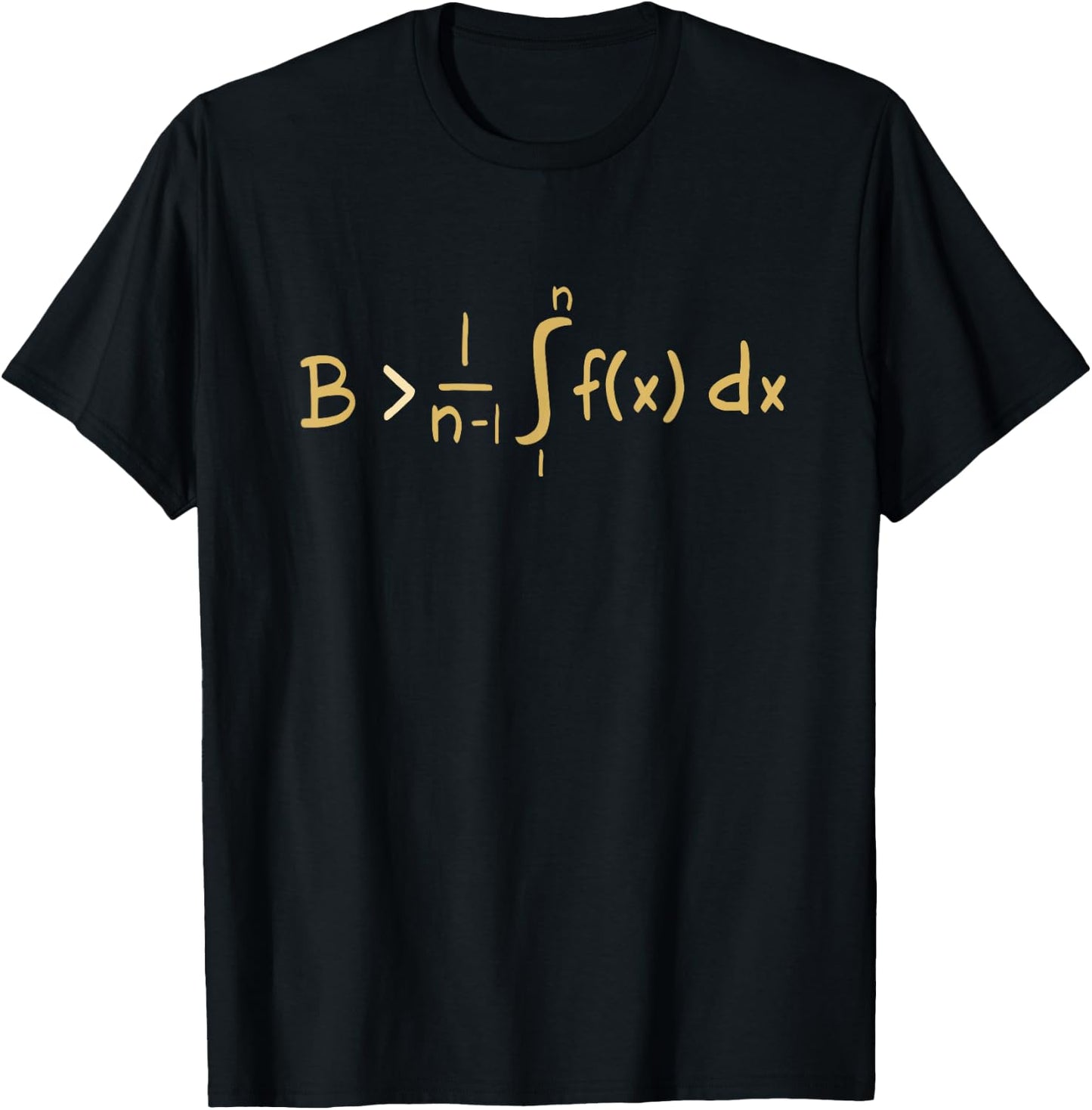 Be Greater Than Average Funny Calculus Gift T-Shirt - T-Shirt | Black