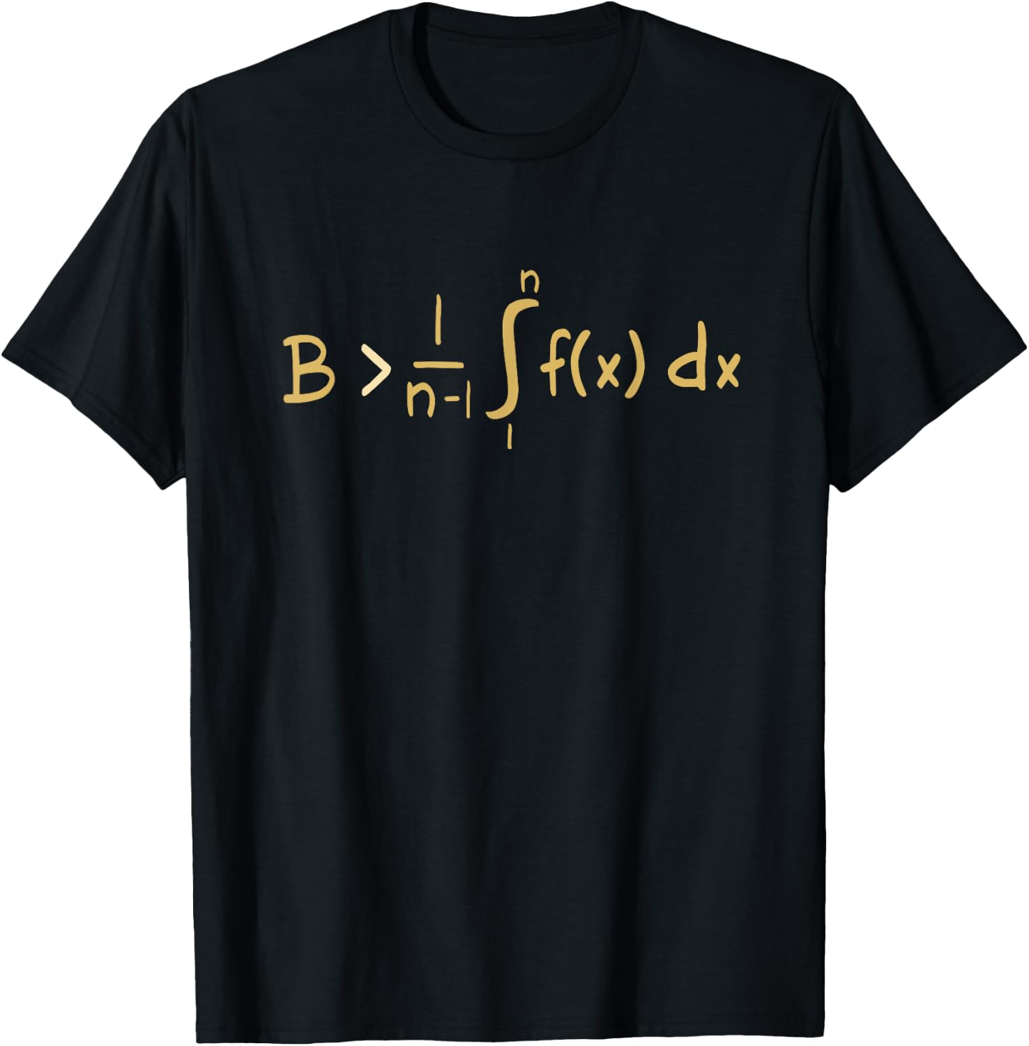 Be Greater Than Average Funny Calculus Gift T-Shirt - T-Shirt | Black