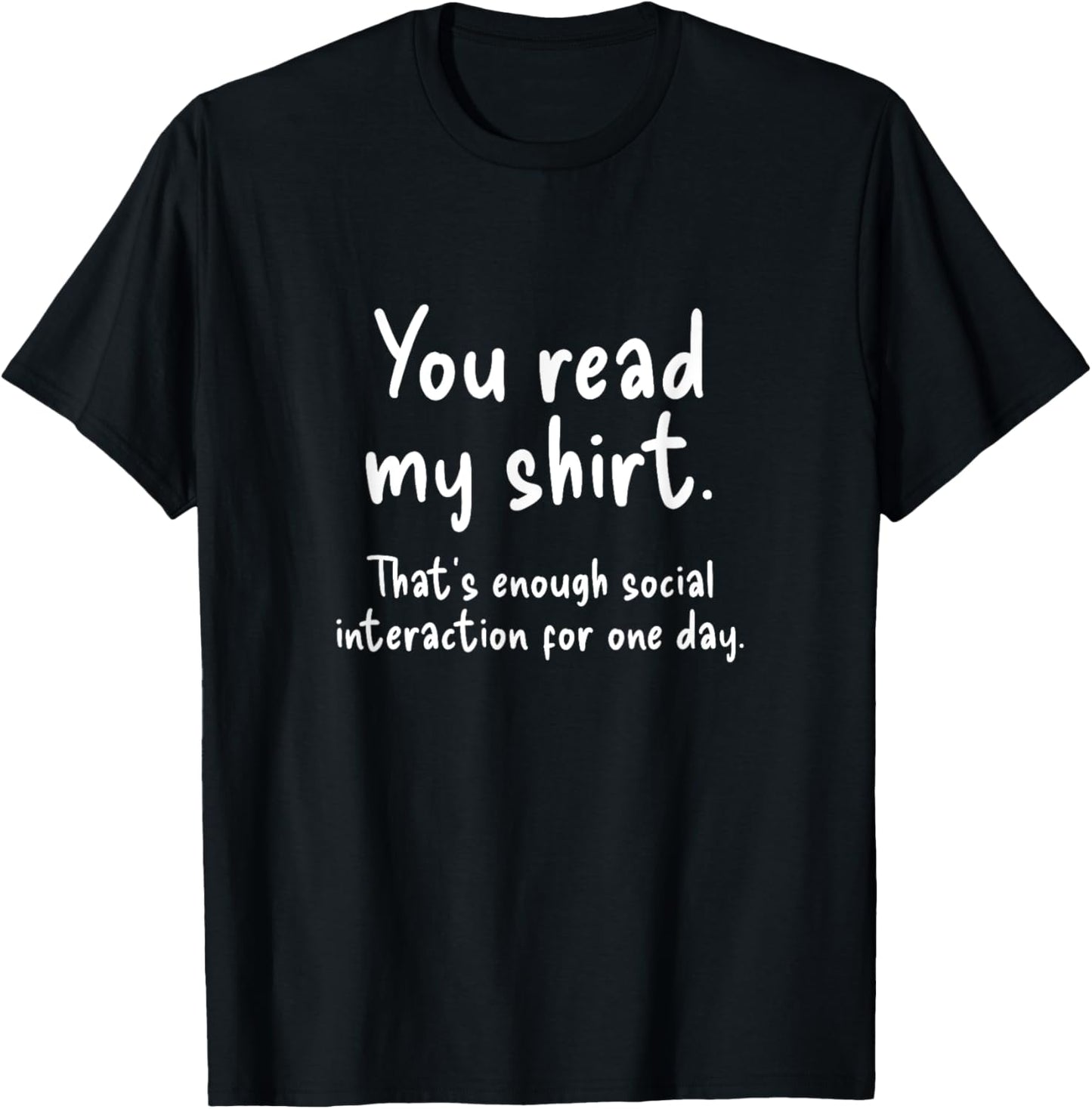 Funny Introvert Quote Socially Awkward Anti Social Humorous T-Shirt - T-Shirt | Black