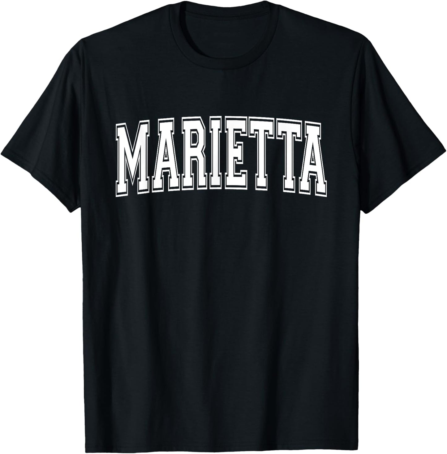 MARIETTA OH OHIO USA Vintage Sports Varsity Style T-Shirt - T-Shirt | Black