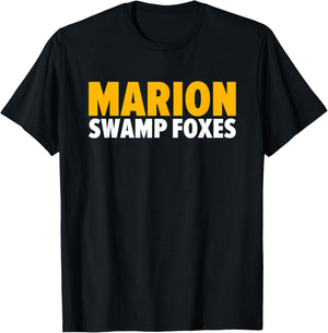 Marion Swamp Foxes Bold T-Shirt - T-Shirt | Black