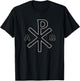 Chi Rho Chrismon Orthodox Christogram Jesus Christ T-Shirt - T-Shirt | Black