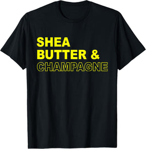 Shea Butter & Champagne Apparel T-Shirt - T-Shirt | Black